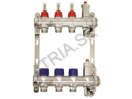 Distribuitor din inox, 3 circuite