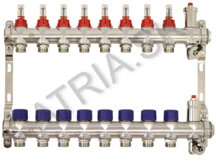 Distribuitor din inox, 8 circuite