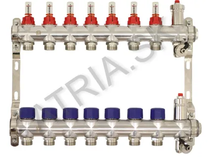 Distribuitor din inox, 7 circuite