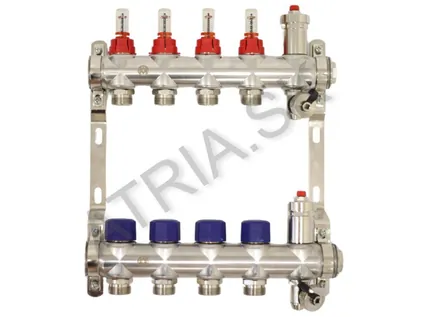 Distribuitor din inox, 4 circuite